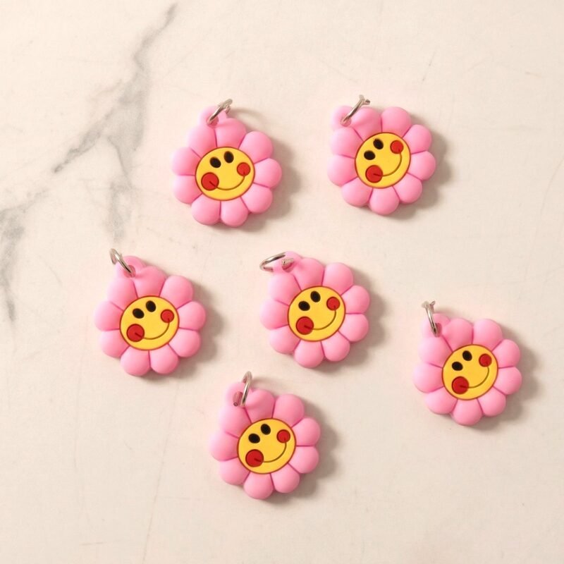 Keychain for Kids | Cute Floral Smileys & Long-lasting Durability