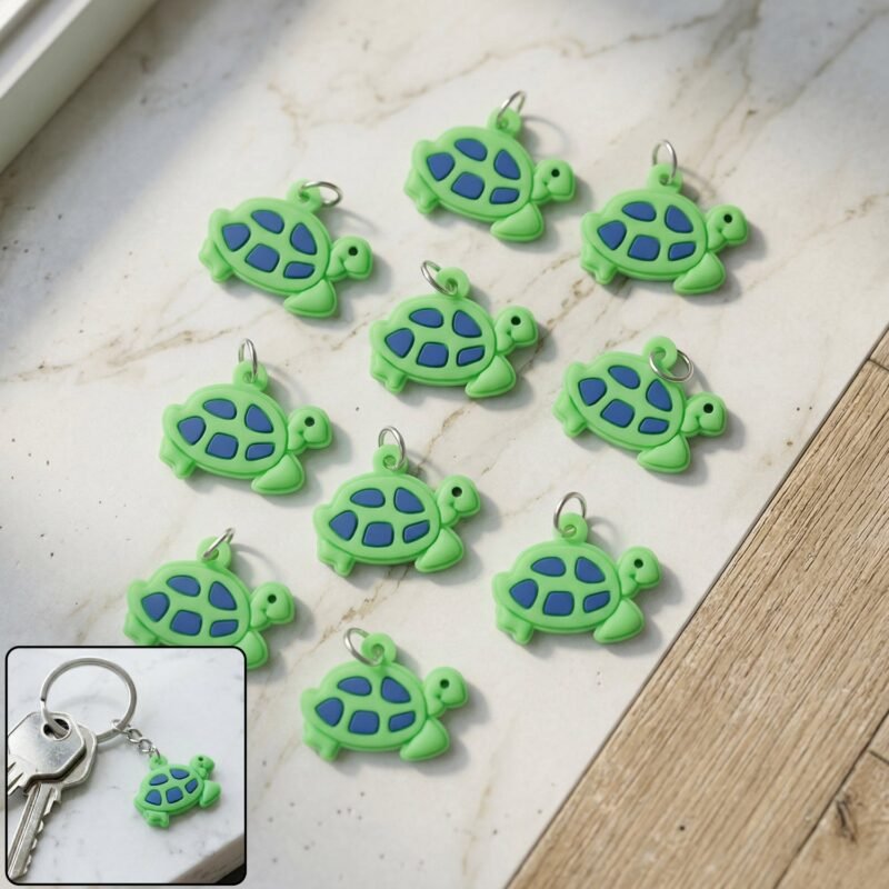 KeyChainAccessoriesturtle-WOSKU-1.jpg Turtle Keychain Set – Fun & Vibrant Animal Accessories