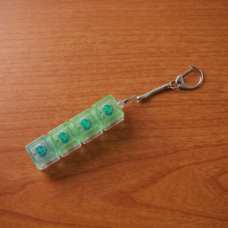 Mechanical Keyboard Switch Keychain � Satisfying Click & LED Light