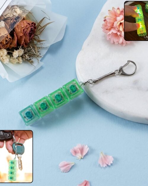 Mechanical Keyboard Switch Keychain � Satisfying Click & LED Light