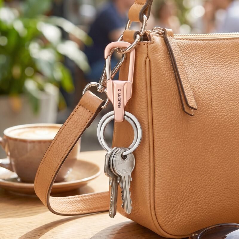 Heavy Duty Keychain Organizer – Durable Metal with Quick Release Hook