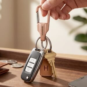 Heavy Duty Keychain Organizer – Durable Metal with Quick Release Hook