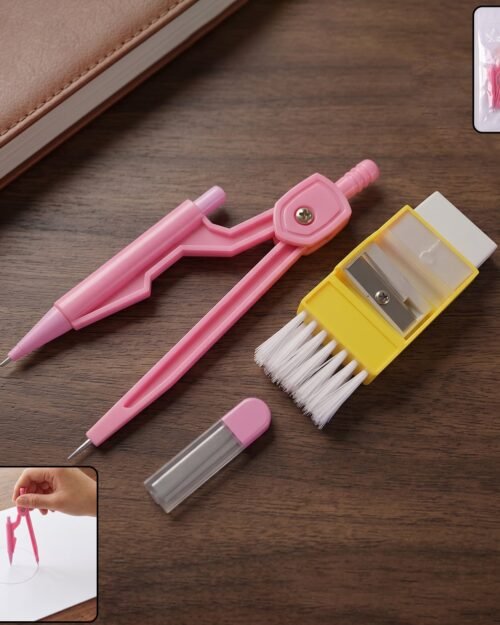 KidsCompasskit-01.jpg Kids Mini Stationery Set � Complete Geometry Tools for School
