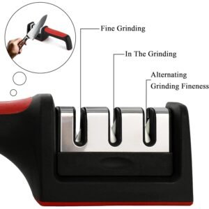 3-Stage Manual Knife Sharpener – Ceramic & Steel Blades | ToolMate Pro