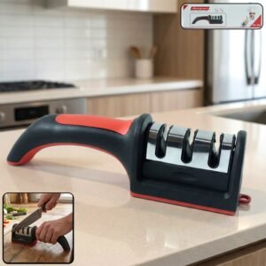 3-Stage Manual Knife Sharpener – Ceramic & Steel Blades | ToolMate Pro