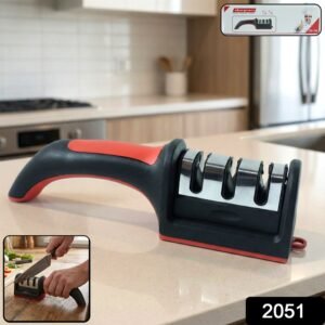 3-Stage Manual Knife Sharpener – Ceramic & Steel Blades | ToolMate Pro