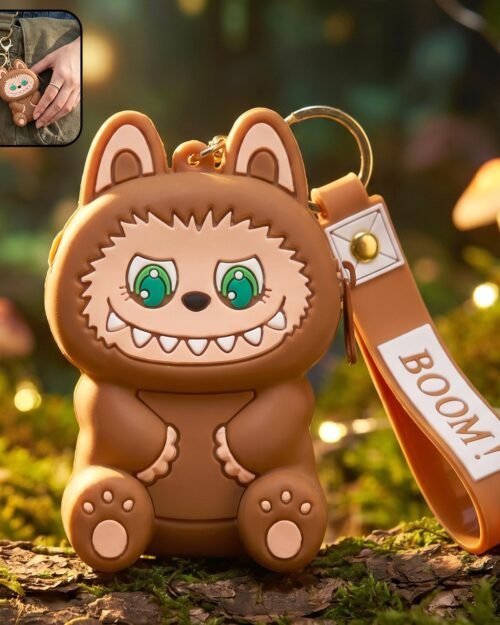 Mini Silicone Pouch Keychain � Cute Cartoon Style for Daily Use