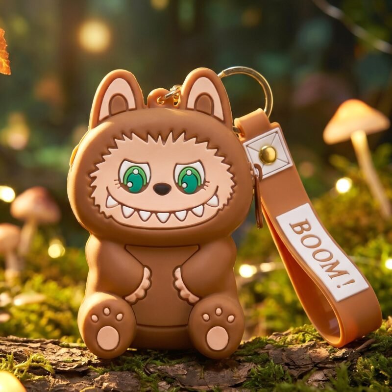 Mini Silicone Pouch Keychain � Cute Cartoon Style for Daily Use