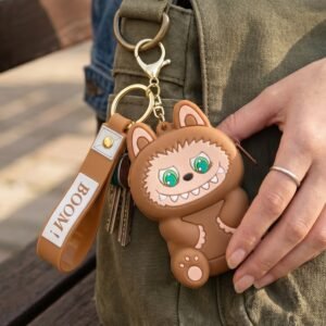 Mini Silicone Pouch Keychain � Cute Cartoon Style for Daily Use