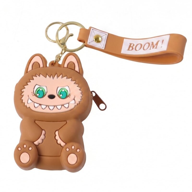 Mini Silicone Pouch Keychain � Cute Cartoon Style for Daily Use