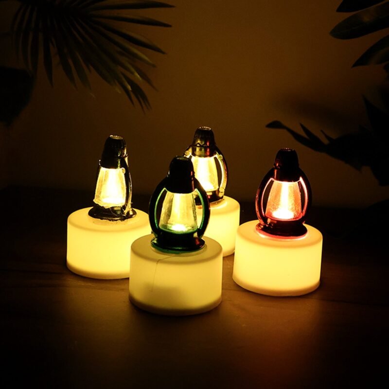 LED Decorative Candle Lamps – Set of 12 Multicolor Flameless Lights