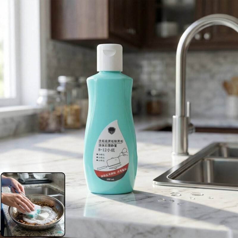 Cookware Bottom Cleaner Liquid – Powerful Stain & Grease Removal