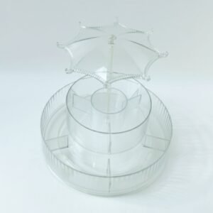 Rotating Makeup Organizer Stand – 360° Multi-Layer Vanity Storage