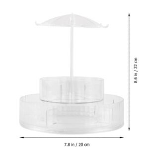 Rotating Makeup Organizer Stand – 360° Multi-Layer Vanity Storage