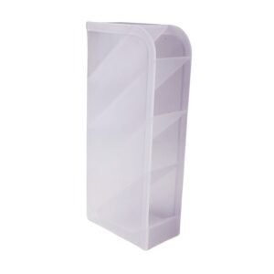 Desk Organizer � 4 Compartments in Clear Plastic for Office Supplies