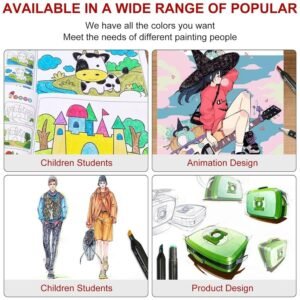 Markers Set – Vibrant Colors with Dual Tips for Artists