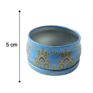 MatkaShapedTinBox-size.jpg Mandala Metal Candle Container – Reusable & Vibrant Decor