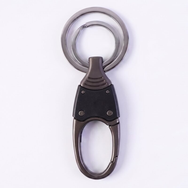 Metal-Double-Ring-Hook-7.jpg Metal Key Holder – Durable Dual Ring with Rotating Swivel