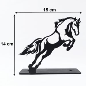 Metal Horse Sculpture � Modern Desk Decor for Sophistication