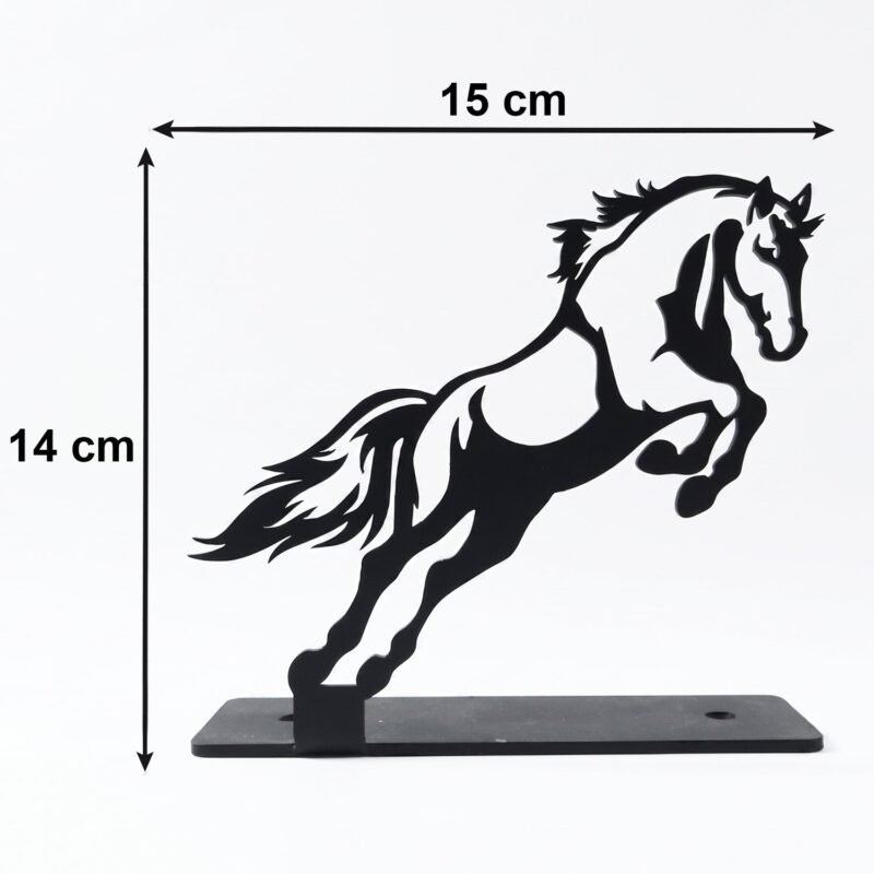 Metal Horse Sculpture � Modern Desk Decor for Sophistication