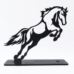Metal Horse Sculpture � Modern Desk Decor for Sophistication