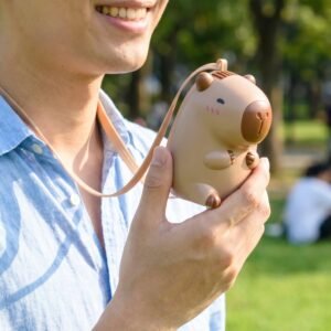 Mini-Capybara-Fan-5.jpg Mini Bear Fan � Rechargeable & Portable for Outdoor Use