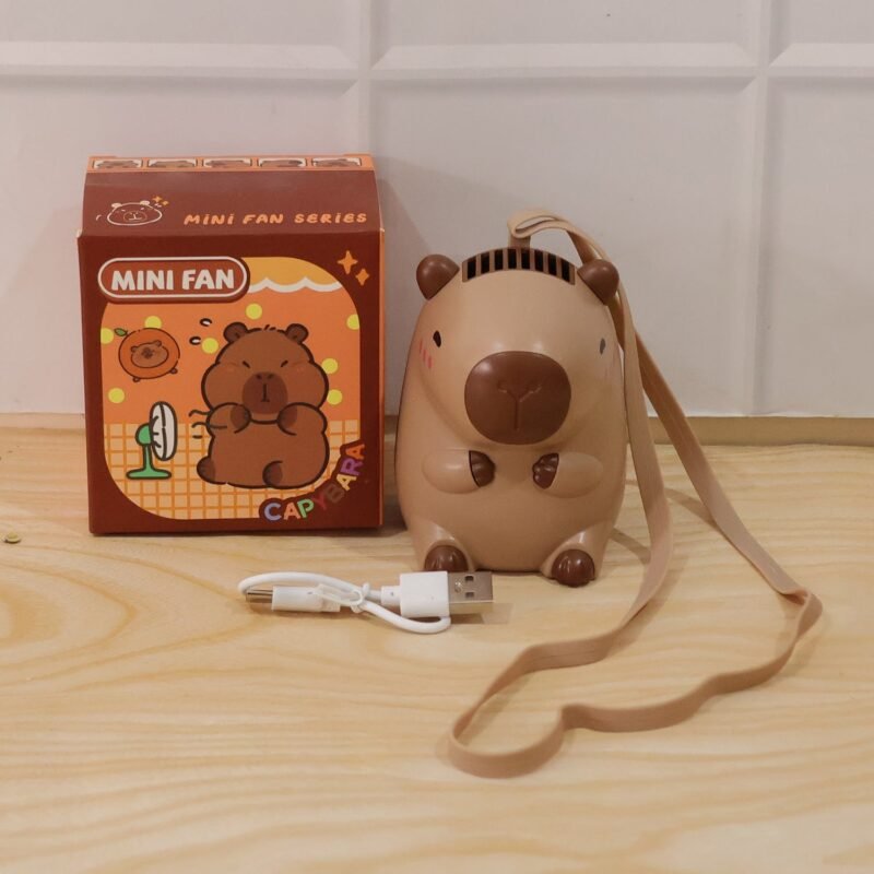 Mini-Capybara-Fan-8.jpg Mini Bear Fan � Rechargeable & Portable for Outdoor Use
