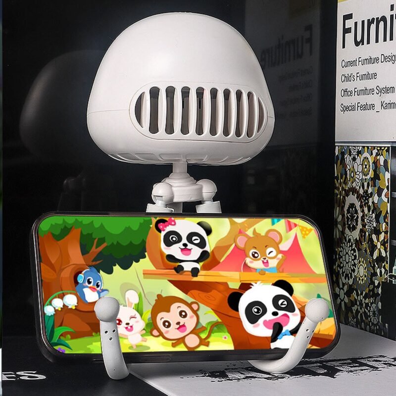 MiniVentilatorMitUSB-03.jpg Handheld Mini Fan with LED Star Projector & Flexible Tripod Stand