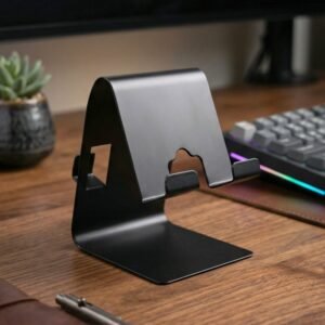 Foldable Metal Mobile & Tablet Stand – Sturdy and Portable Design