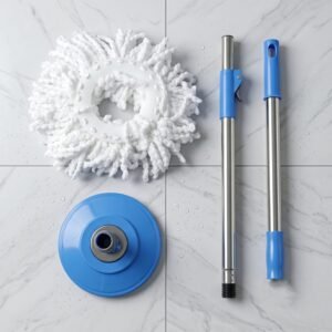 MopPipeset-02.jpg 360� Rotate Spin Mop � Effortless Floor Cleaning with Stainless Steel Handle