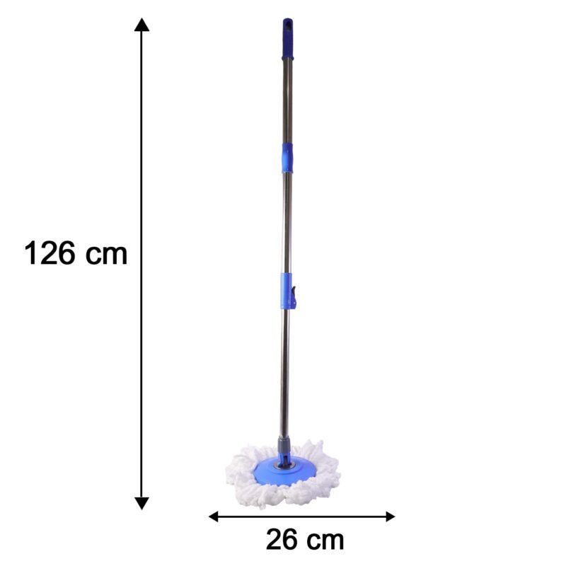 MopPipeset-size.jpg 360� Rotate Spin Mop � Effortless Floor Cleaning with Stainless Steel Handle
