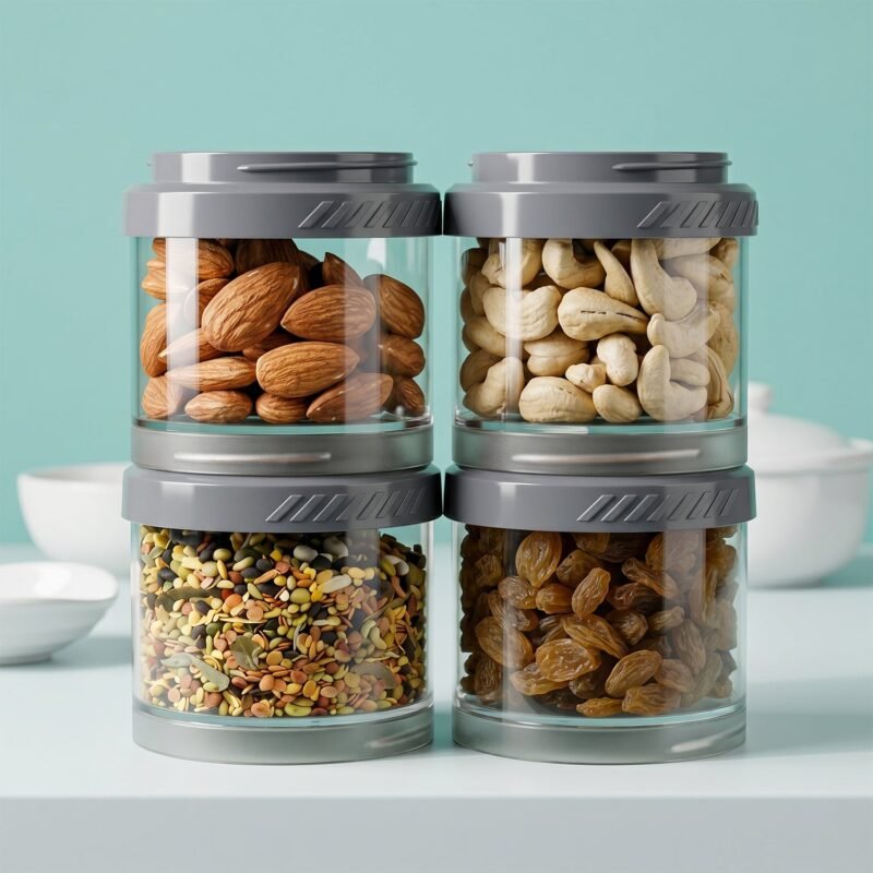 MultiConnectiongcontainer-02.jpg Stackable Storage Container Set � Space Saving & Modular Design