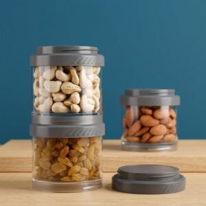 Stackable Storage Container Set � Space Saving & Modular Design