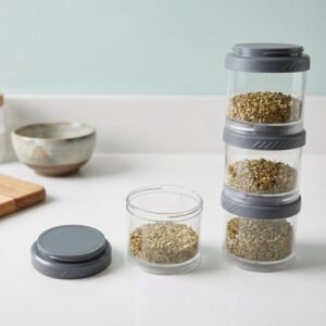 Stackable Storage Container Set � Space Saving & Modular Design