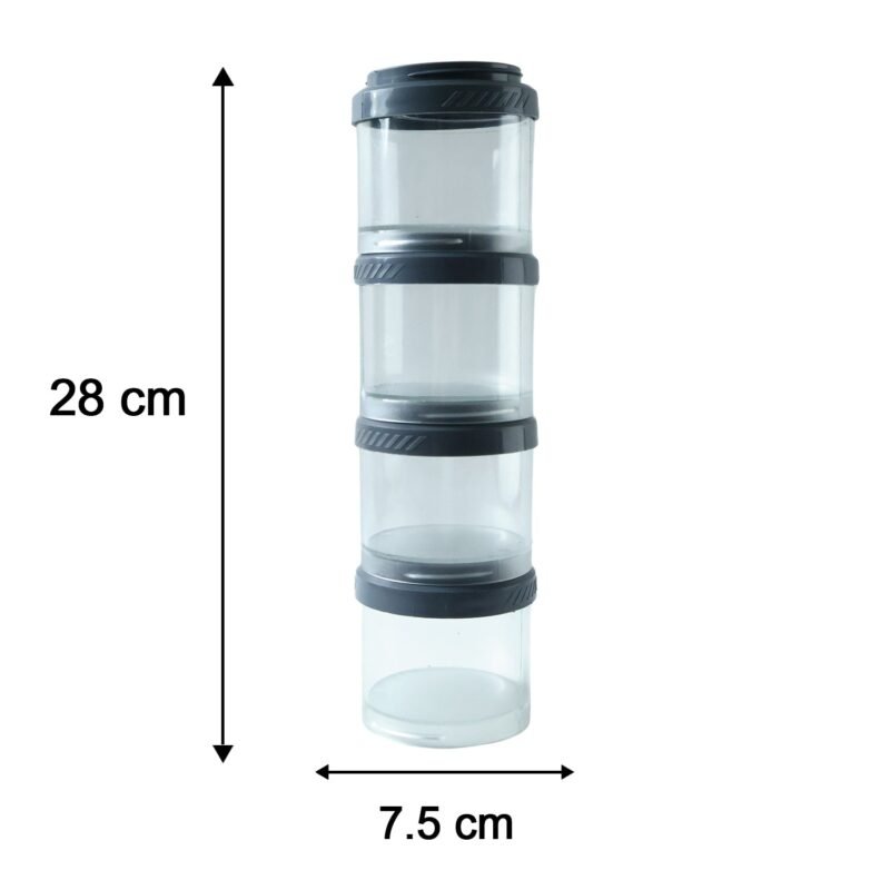 MultiConnectiongcontainer-size.jpg Stackable Storage Container Set � Space Saving & Modular Design