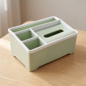 MultipurposeStorageBox-03.jpg Multipurpose Plastic Organizer Box � Neat Storage with Tissue Holder