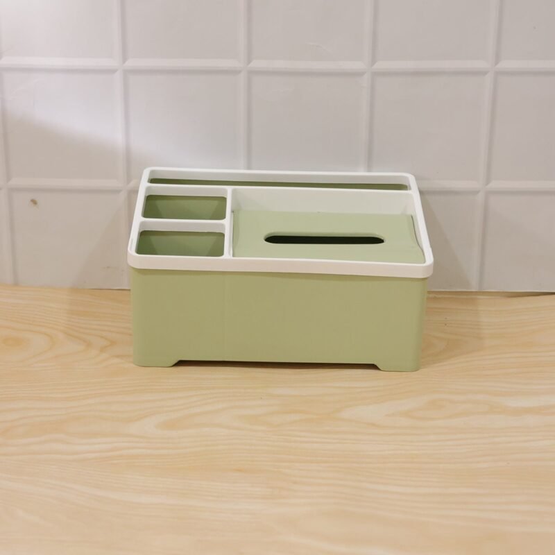 MultipurposeStorageBox-live.jpg Multipurpose Plastic Organizer Box � Neat Storage with Tissue Holder
