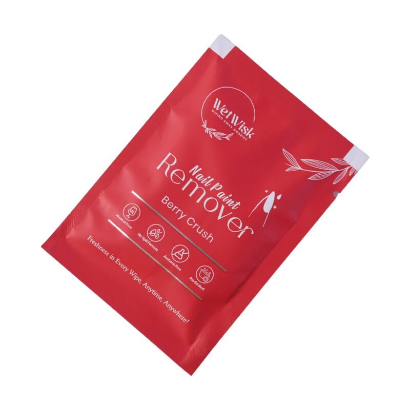 Wetwisk Nail Paint Remover Wet Wipes � Acetone-Free & Gentle