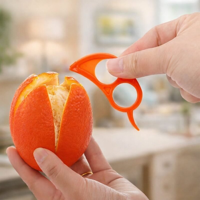 Plastic Orange Peeler Tool – Easy Peel Set of 5 for Citrus Fruits