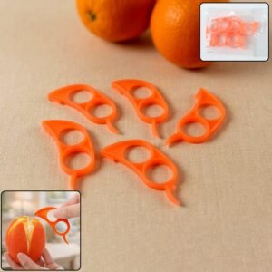 Plastic Orange Peeler Tool – Easy Peel Set of 5 for Citrus Fruits