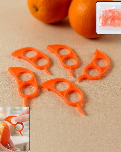 Plastic Orange Peeler Tool – Easy Peel Set of 5 for Citrus Fruits
