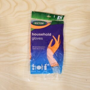 OrangeGloves01L-live.jpg Reusable Rubber Cleaning Gloves � Waterproof & Durable for Kitchen