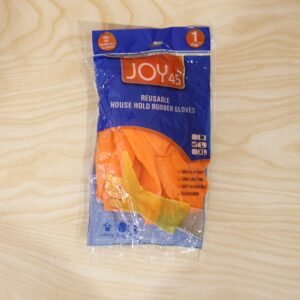 OrangeGloves02-live.jpg Large Orange Waterproof Rubber Gloves � Reusable Kitchen Protectors