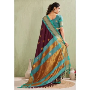 PID-62420-Generic-Women-s-Silk-Blended-Jaquard-Woven-Saree-With-Unstitched-Blouse-5-5-Mtr-Purple-2-1000x1000-1.webp Generic Women's Silk Blended Jaquard Woven Saree With Unstitched Blouse 5.5Mtr (Purple)