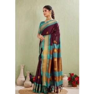 PID-62420-Generic-Women-s-Silk-Blended-Jaquard-Woven-Saree-With-Unstitched-Blouse-5-5-Mtr-Purple-3-1000x1000-1.webp Generic Women's Silk Blended Jaquard Woven Saree With Unstitched Blouse 5.5Mtr (Purple)