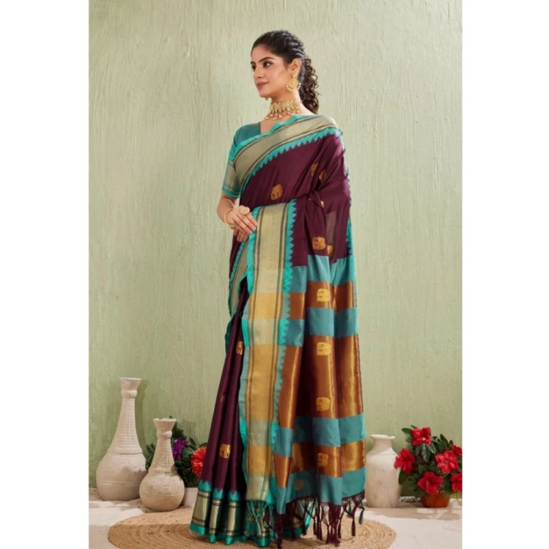 PID-62420-Generic-Women-s-Silk-Blended-Jaquard-Woven-Saree-With-Unstitched-Blouse-5-5-Mtr-Purple-3-1000x1000-1.webp Generic Women's Silk Blended Jaquard Woven Saree With Unstitched Blouse 5.5Mtr (Purple)