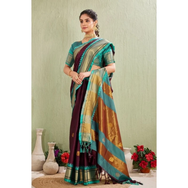 PID-62420-Generic-Women-s-Silk-Blended-Jaquard-Woven-Saree-With-Unstitched-Blouse-5-5-Mtr-Purple-4-1000x1000-1.webp Generic Women's Silk Blended Jaquard Woven Saree With Unstitched Blouse 5.5Mtr (Purple)