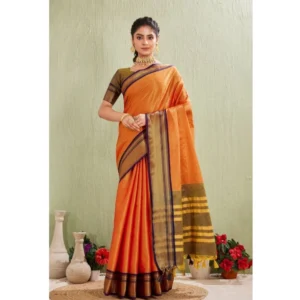PID-62422-Generic-Women-s-Silk-Blended-Jaquard-Woven-Saree-With-Unstitched-Blouse-5-5-Mtr-Orange-1-1000x1000-1.webp Generic Women's Silk Blended Jaquard Woven Saree With Unstitched Blouse 5.5Mtr (Orange)