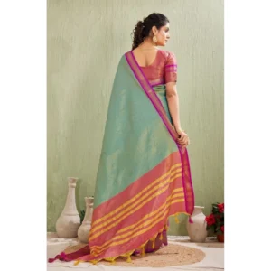 PID-62424-Generic-Women-s-Silk-Blended-Jaquard-Woven-Saree-With-Unstitched-Blouse-5-5-Mtr-Light-Gree-1000x1000-4.webp Generic Women's Silk Blended Jaquard Woven Saree With Unstitched Blouse 5.5Mtr (Light Green)