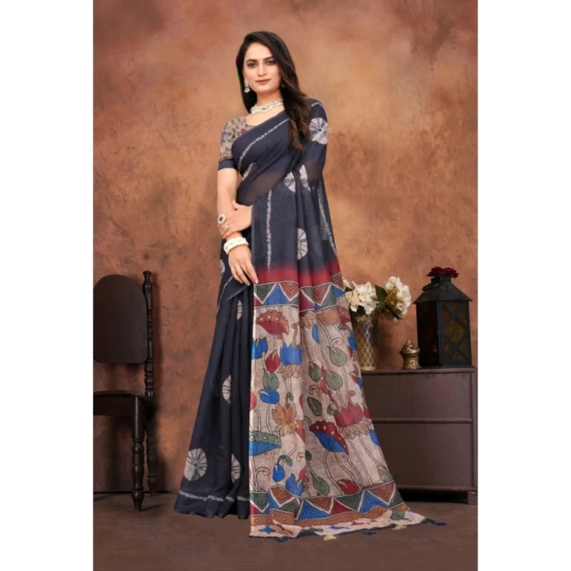 PID-62441-Generic-Women-s-Linen-Printed-Saree-With-Unstitched-Blouse-5-5-Mtr-Black-3-1000x1000-1.webp Generic Women's Linen Printed Saree With Unstitched Blouse 5.5Mtr (Black)